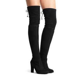 STUART WEITZMAN BLACK OVER‎ THE KNEE BOOTS